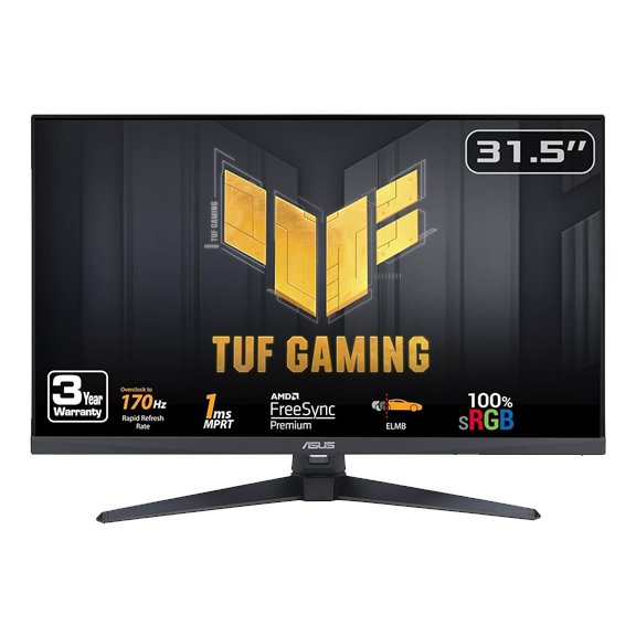 ASUS TUF GAMING VG328QA1A 31.5” FHD 170Hz Gaming Monitor